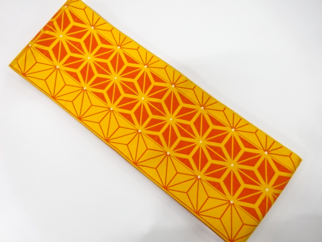 JAPANESE HANHABA OBI / WOVEN ASANOHA